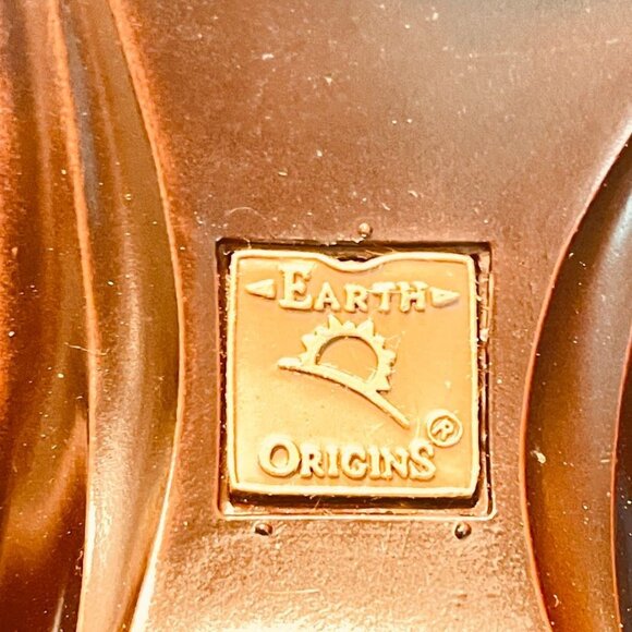 Earth Origins Addison Shoes Womens Size 7.5M Brown Leather Slip On Mules Comfort - Picture 13 of 15